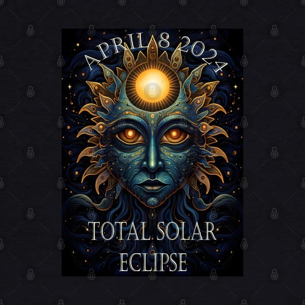 Trippy Solar Eclipse 2024 by Obotan Mmienu